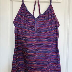 REI Women's Activewear Tank Top Multi Stripe Size 10 Athletic